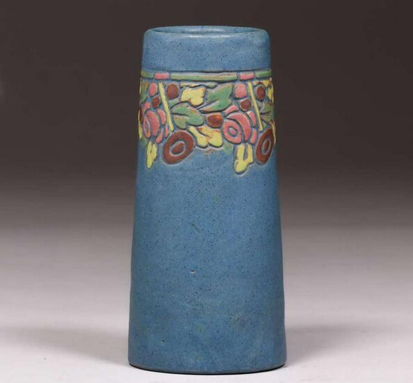 Arts & Crafts Carved Studio Vase Similar to Shawsheen