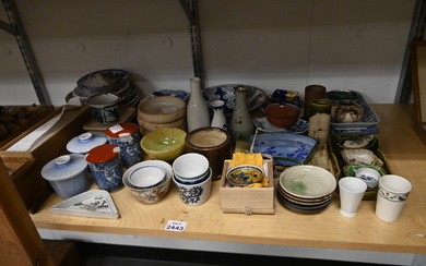 Assorted Porcelain and Pottery Table items