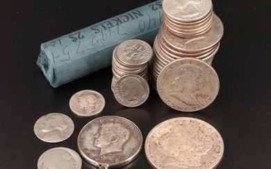 Assortment of Vintage U.S. Coins, Including Silver
