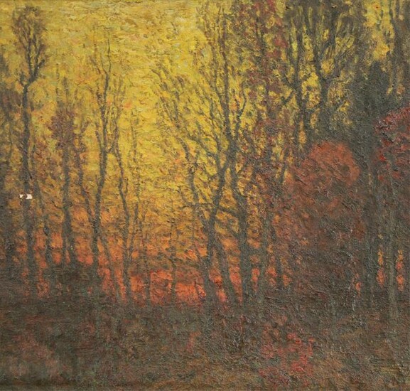 Attr. John Joseph Enneking, Autumn Sunset, O/C