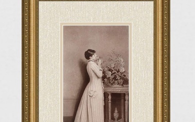 Auguste Toulmouche Antique 1800s Print Fragrance Framed