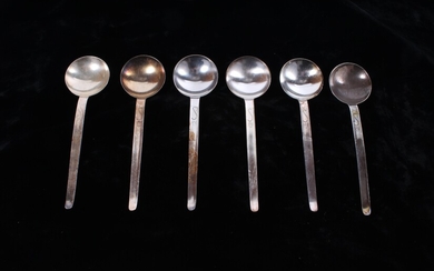 B. Wiskemann Soup Spoons Lot Of Six