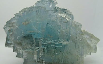 BLUE FLUORITE CUBES Crystal - 14×14×9.5 cm - 1354 g - (1)