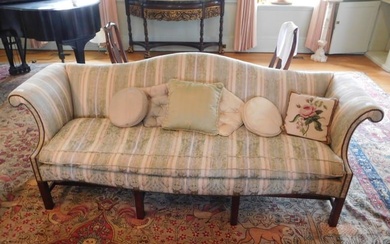 Baker camelback sofa