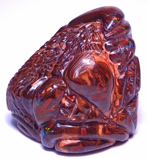 Beautiful boulder opal carving 812ct - 52.64×53.52×40.83 mm - 162.4 g