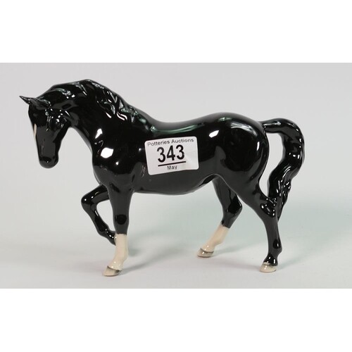 Beswick Stocky Jogging Mare 855: , BCC Gold Stamp dated 2005