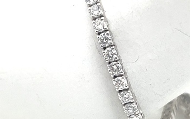 Bracelet - 14 kt. White gold - 6.05 tw. Diamond (Natural)