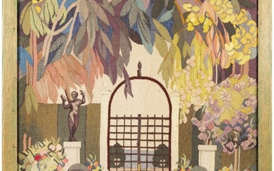 Braquenié & Cie, Tapisserie représentant un jardin, DATE, signée