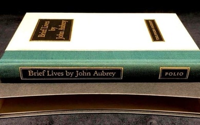 "Brief Lives" by John Aubrey - Hardcover Book