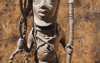 Bronze (1) - African bronze - Statue de guerrier - Edo - Benin