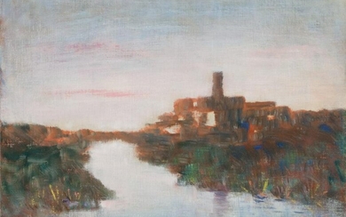 CARLO CARRA' (1881-1966) Paesaggio Lombardo