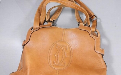 CARTIER Brown Leather Handbag - Clean