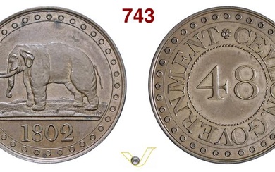 CEYLON (Sri Lanka) - Regnando Giorgio III (1802-1820) 1/48 Rixsdollar...