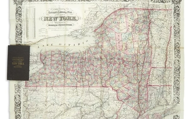 COLTON, G.W. & C.B. Colton's Railroad & Township Map of the State of...