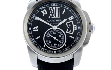 Cartier - a Calibre de Cartier wrist watch, 43mm.