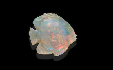 Carved Opal Fish