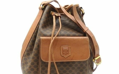 Celine Shoulder Bag Ladies Brown PVC Macadam