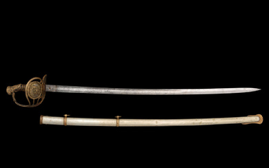 Cent Guard Style Presentation Sword of Capt. A.T. Farwell 179th NY Infantry, KIA at The Crater and the Sword Captured by Capt. J.B. Hughes, 11th AL Infantry