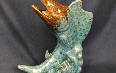 Ceramic Swordfish Decorative Nautical Sculpture