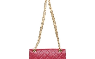 Chanel - BRAND NEW -2.55 Reissue, Red aged calfskin with shiny gold, new with plastics Crossbody bag