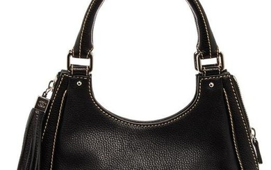 Chanel Black Leather Tassel Hobo Bag