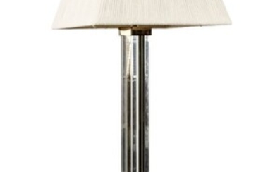 Charles Hollis Jones Brass & Lucite Floor Lamp