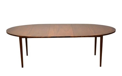 Cherry and Burl Oval Table by Directional