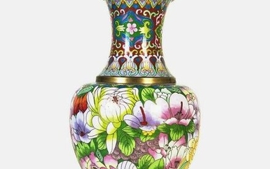 Chinese Cloisonne Vase, 20th Century