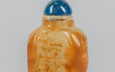 Chinese Pebble Jade Snuff Bottle