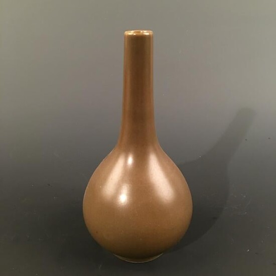 Chinese Teadust Glazed Vase