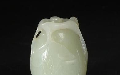 Chinese White Jade Melon, 19th Century