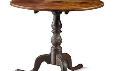 Chippendale Carved Walnut Tilt-Top Tea Table, Mid-Atlantic States, circa 1770