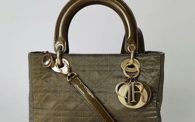 Christian Dior - Lady Dior in seta e pelle - NO RESERVE PRICE Shoulder bag