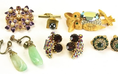 Collection of Mid Century Costume Jewelry Pieces