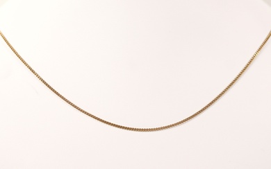 Collier en or (750) à maille souple. L : 49 cm ; Poids : 3...