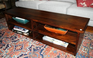 Contemporary Exotic Wood Coffee Table