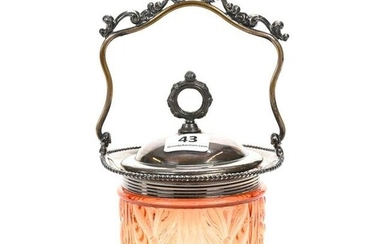 Covered Jar Marked Baccarat Art Glass