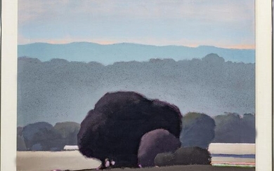 DON IRWIN, ACRYLIC, 1987 LANDSCAPE WITH TREES
