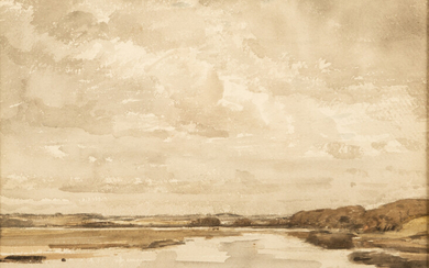 David Muirhead (1867-1930), 'On the Tweed near Berwick'