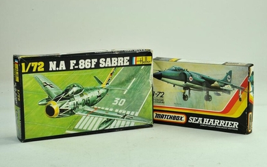 Duo of plastic Model Aircraft Kits comprising Matchbox