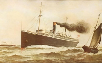 EARLY 20TH CENTURY STEAMSHIP ADVERTISING PRINTS