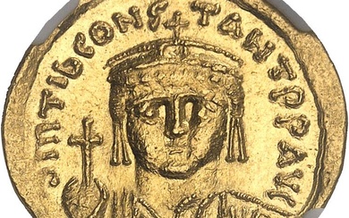 EMPIRE BYZANTIN - BYZANTINE Tibère II Constantin (578-582). Solidus ND,...