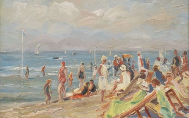 Eduard Houbolt (1885-1954), Zonnige dag op het strand