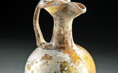 Elegant Roman Glass Trefoil Oinochoe