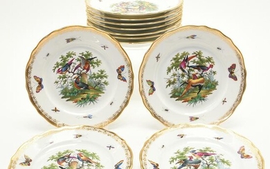 Eleven Richard Kleman Dresden Porcelain Plates Painted