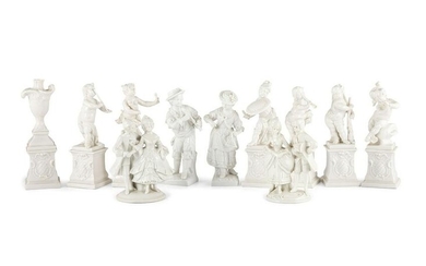 Eleven Royal Nymphenburg and Other Porcelain Figures