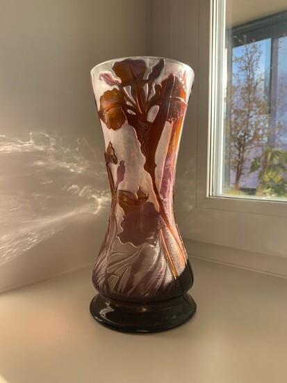 Emile Gallé - Emile Gallé - Glass object, Vase