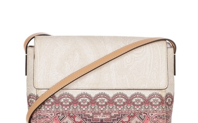 Etro, a coated canvas crossbody handbag, featuring a subtle ...