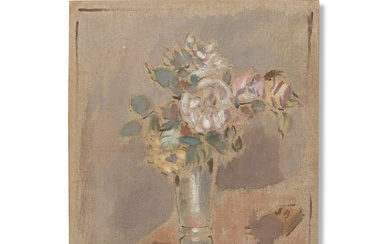 FILIPPO DE PISIS (1896-1956) Bouquet de fleurs ; Portrait masculin...