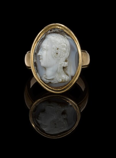 FRENCH, MID 18TH-CENTURY | CAMEO WITH KING LOUIS XV OF FRANCE (1710-1774)
